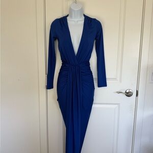 Windsor Royal Blue Long Sleeve Dress